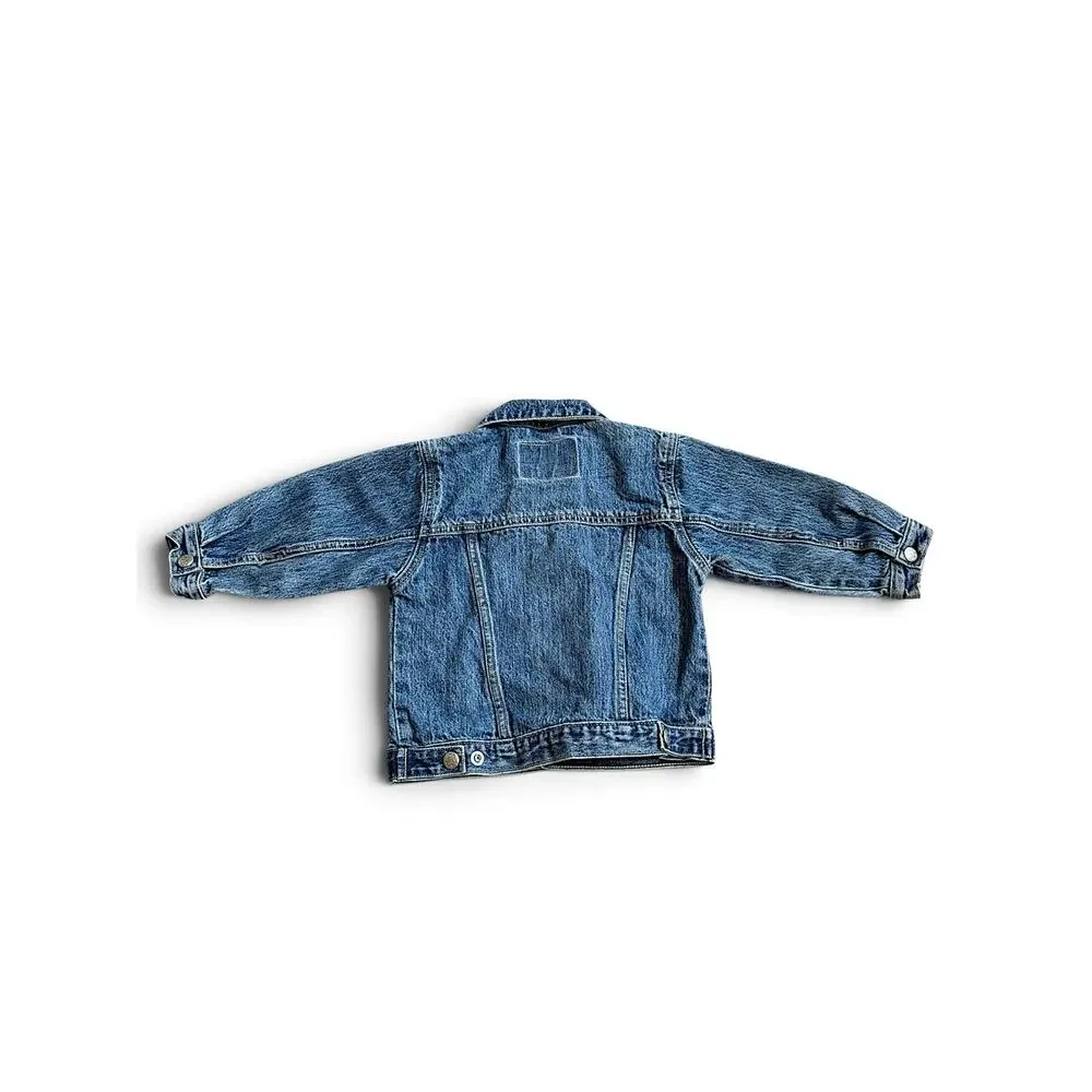 Vintage OshKosh B’gosh 24M Denim Jean Jacket Toddler Trucker 100% Cotton